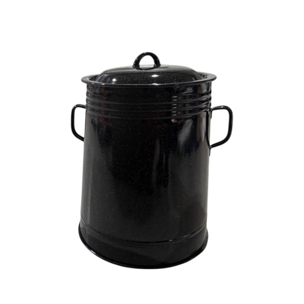 Garnita 5 litri emailata neagra (untura) Garnita 5 litri emailata neagra (untura)
