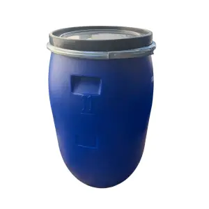 Butoi plastic 120 litri cu cerc metalic (bidon)
