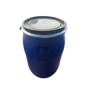 Butoi plastic 85 litri cu cerc metalic (bidon)