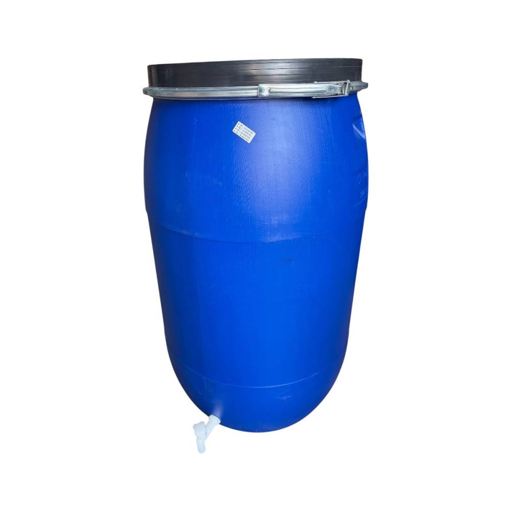 Butoi plastic 220 litri cu cerc metalic si robinet Butoi plastic 220 litri cu cerc metalic si robinet