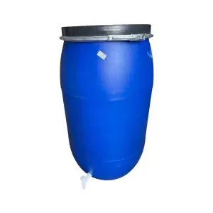 Butoi plastic 220 litri cu cerc metalic si robinet