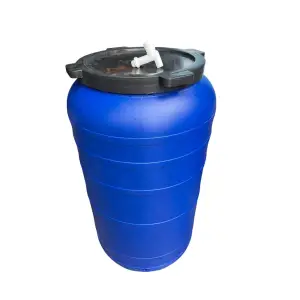 Butoi plastic 250 litri cu robinet (bidon)