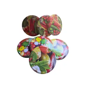 Capac 100mm legume (metal), pentru borcane mari, set 20 bucati