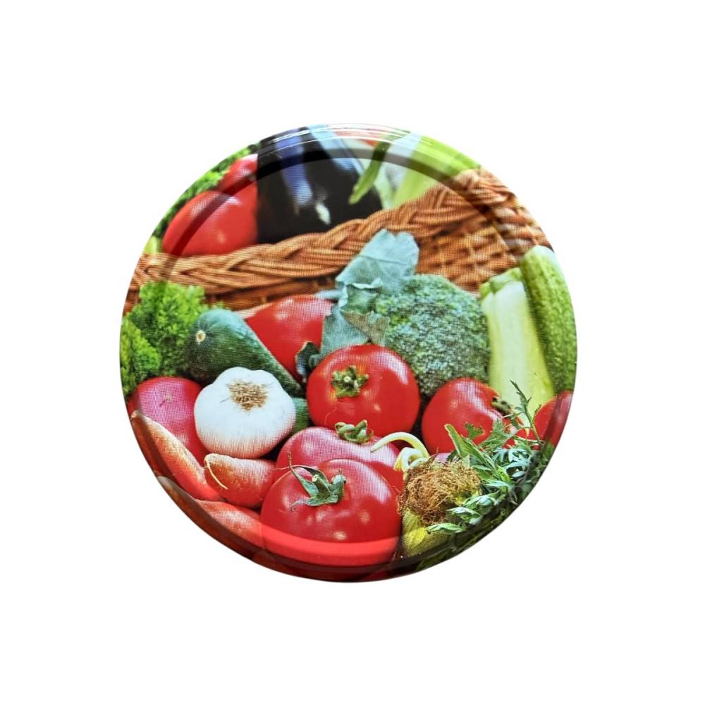 Capac borcan model legume, diametru 66mm Capac borcan model legume, diametru 66mm