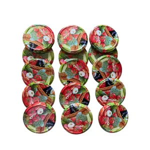Capac borcan metal 82 mm legume, pt borcan sticla 720 ml, set 40 buc