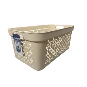 Cos de rufe 20 L (Bej) cu manere, plastic