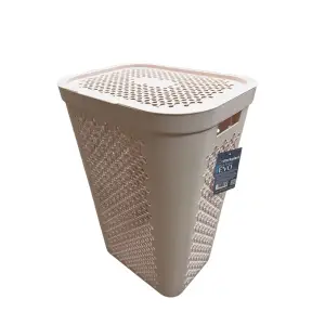 Cos rufe Evo 60 litri cu capac, roz