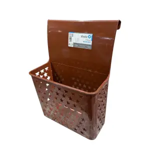 Cos suspendat / suport usa dulap, maro, plastic