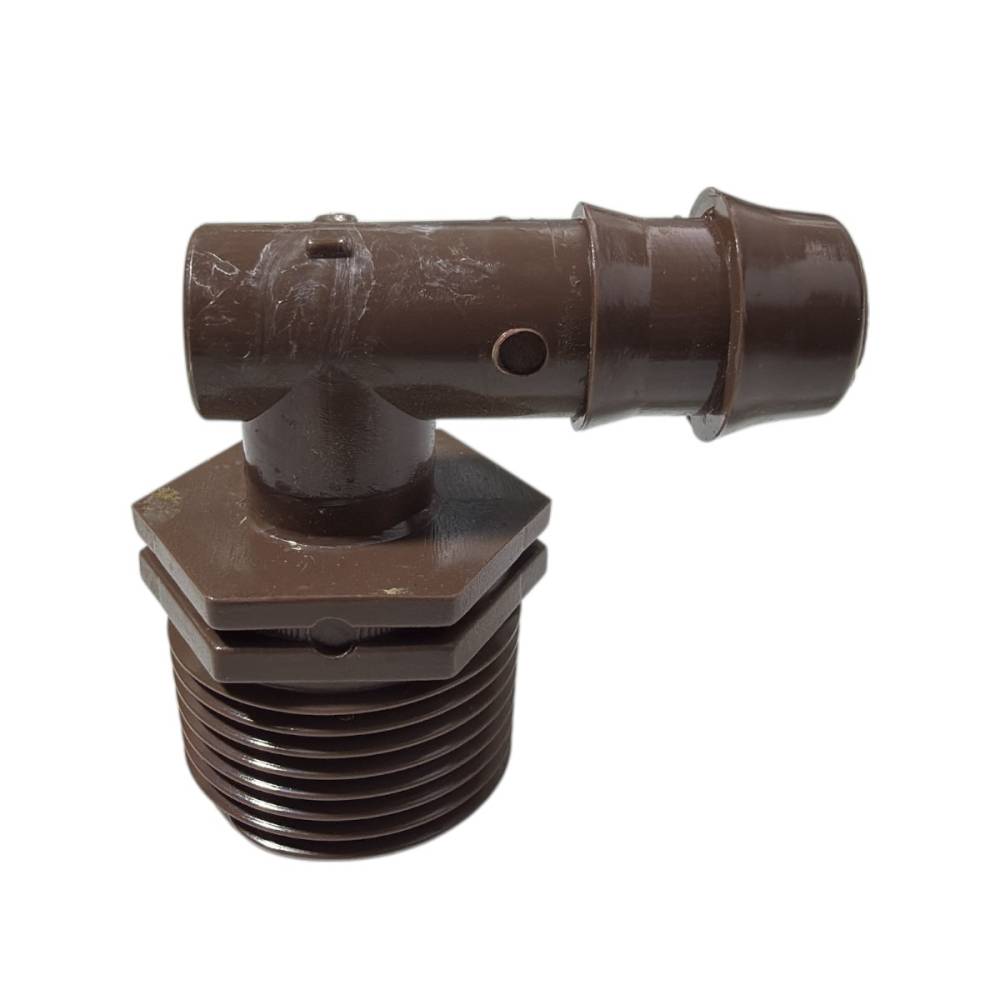 Cot pentru tub picurare 16mm, filet exterior 1/2, Teco Cot pentru tub picurare 16mm, filet exterior 1/2, Teco