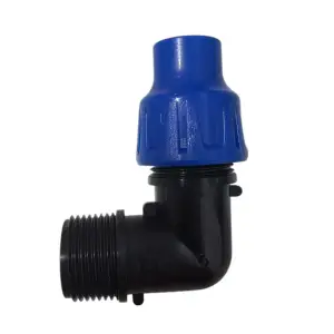 Cot cu piulita pentru tub irigare 16mm x 1/2, filet exterior