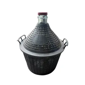 Damigeana 15l (litri) cos protectie plastic cu capac