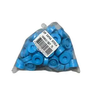 Dop capsa plastic pentru sticla albastru 100 buc/set