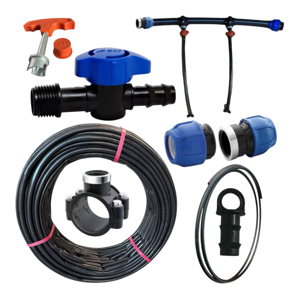 Sistem irigare prin picurare (furtun) 40cm/100m, 34 accesorii premium Sistem irigare prin picurare (furtun) 40cm/100m, 34 accesorii premium