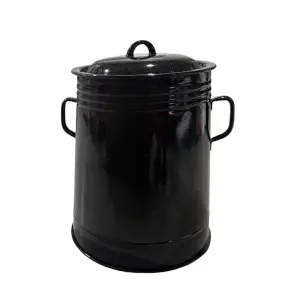 Garnita 20 litri emailata neagra (untura)