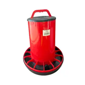 Hranitoare pentru pasari (gaini, pui) din plastic, 18 l