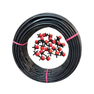 Furtun picurare orb (tub) 100m lungime si 100 duze irigare