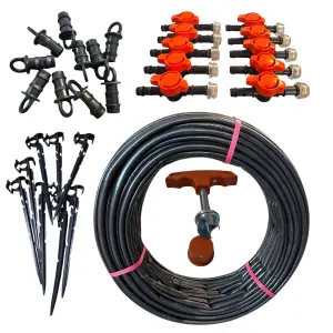 Sistem irigare prin picurare (furtun) 20cm/100m, 76 accesorii