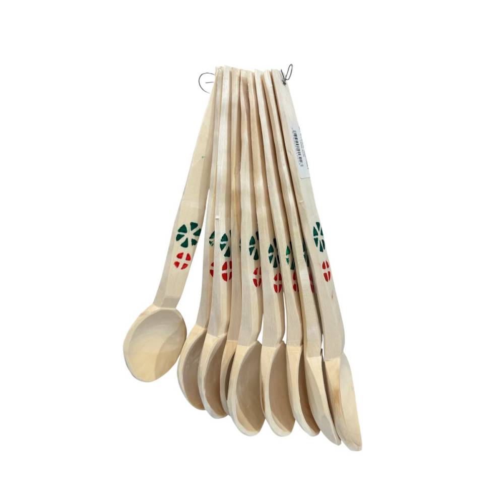 Lingura lemn 30cm, set 10 bucati Lingura lemn 30cm, set 10 bucati