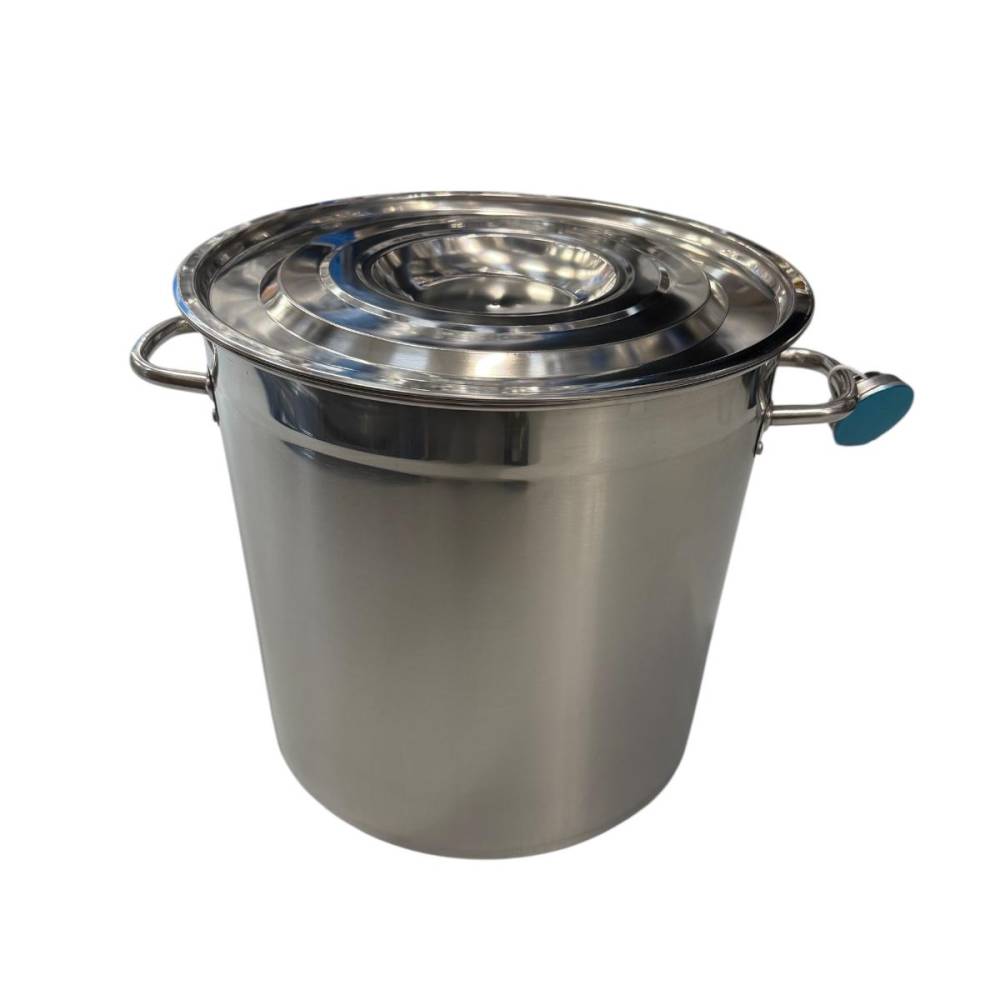 Oala inox 20 L cu capac si manere Oala inox 20 L cu capac si manere