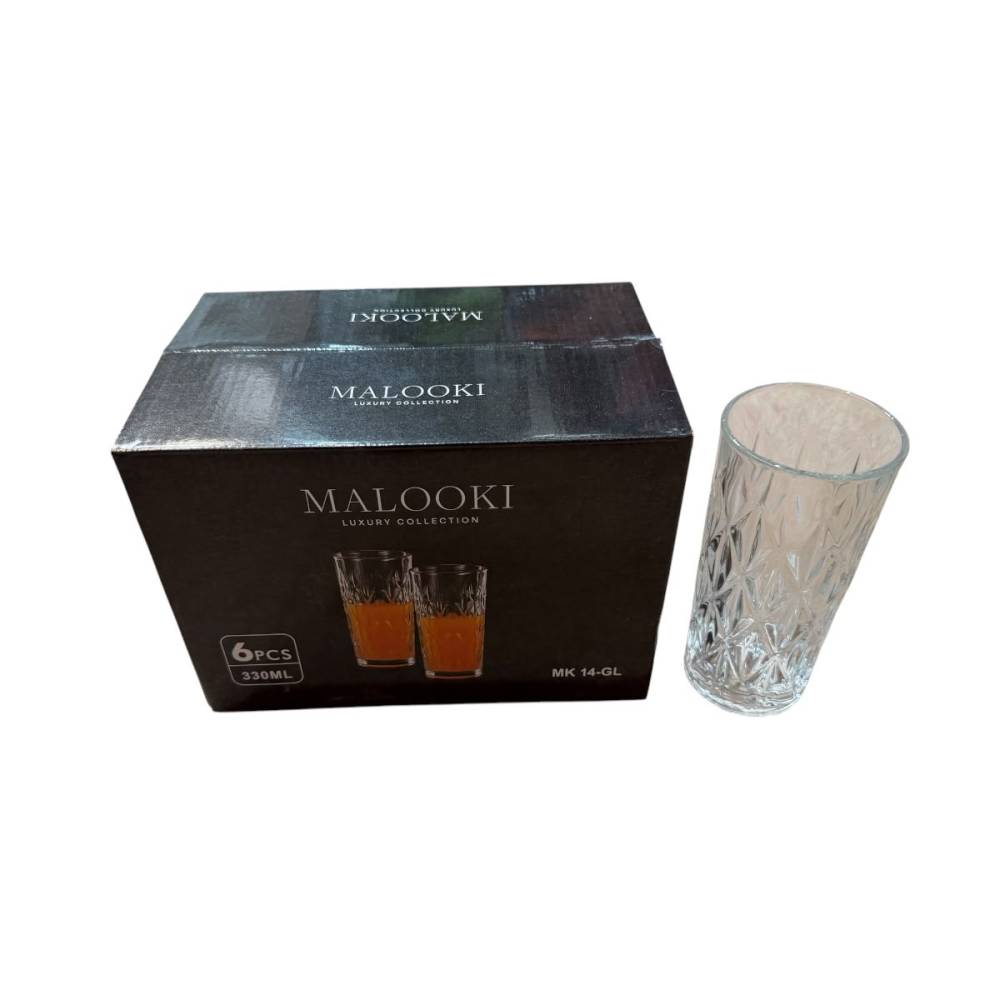 Set 6 pahare sticla pentru apa, 330 ml, sticla cristal Set 6 pahare sticla pentru apa, 330 ml, sticla cristal