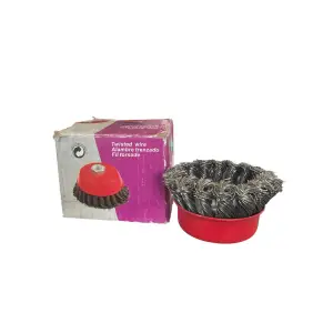 Perie rotativa pentru flex, diametru 63.5 mm, sarma dura