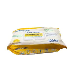 Servetele umede cu bicarbonat si lamaie Protec 100 buc