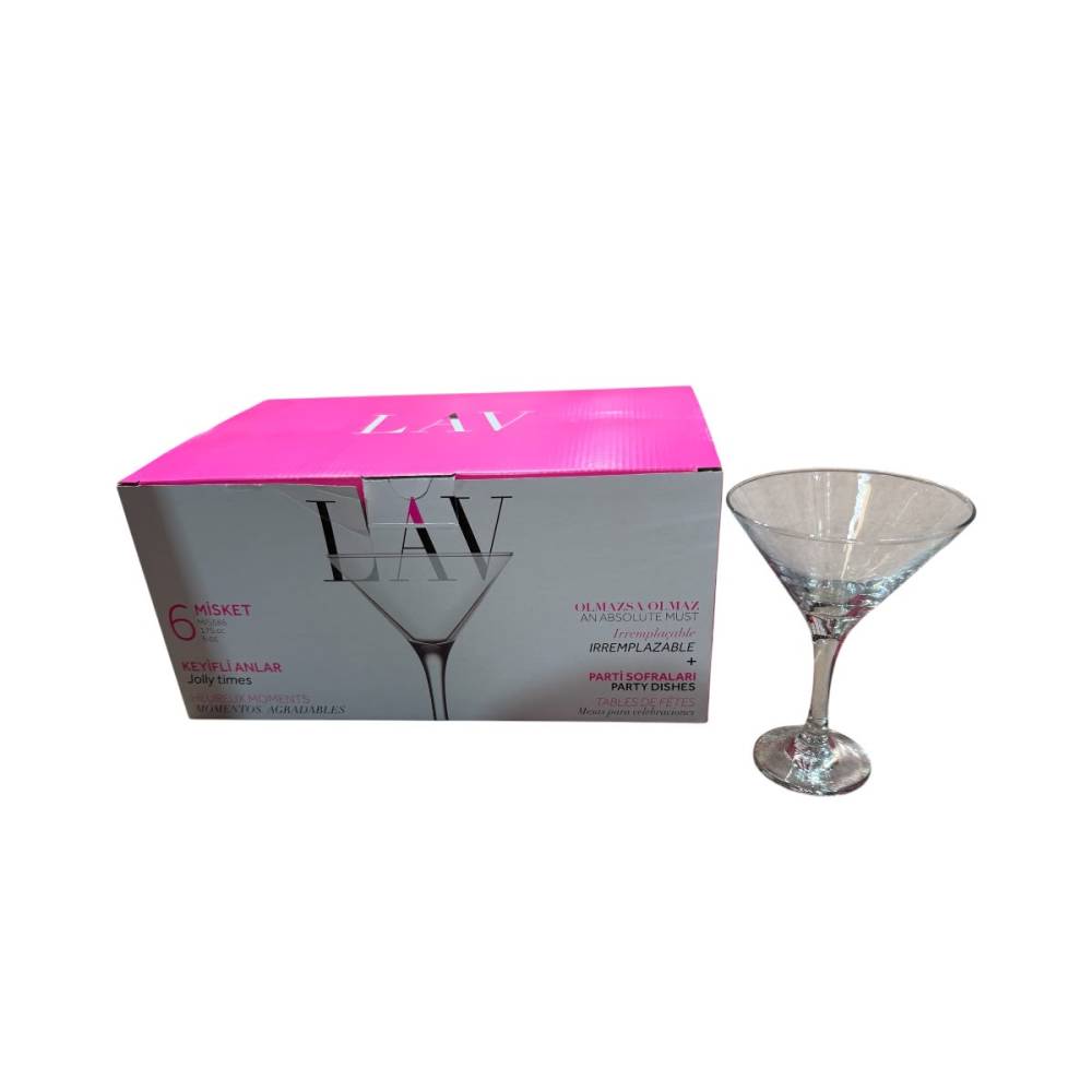 Set 6 pahare cocktailuri, din sticla, 175ml Set 6 pahare cocktailuri, din sticla, 175ml