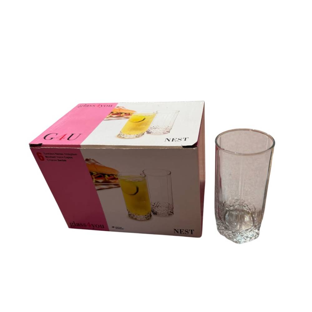 Pahare din sticla 290 ml, pentru apa, set 6 bucati Pahare din sticla 290 ml, pentru apa, set 6 bucati