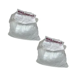 Set 2 x soda caustica pentru sapun 1 kg, Hidroxid de sodiu