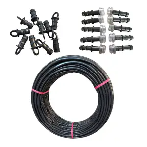 Sistem irigare prin picurare (furtun) 100cm/100m, 20piese + 10 start conectori