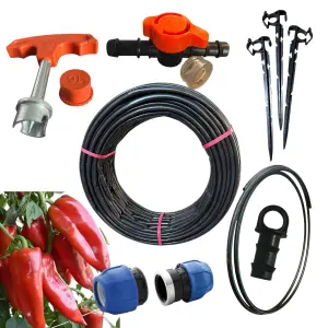 Sistem irigare prin picurare, ardei (tub) 20cm/100m, 30 randuri x 10 m