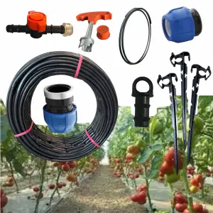 Furtun picurare (tub), rosii 30cm/100m, 10 randuri x 10 m