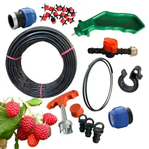 Sistem irigare prin picurare, tub orb , 100 plante zmeura