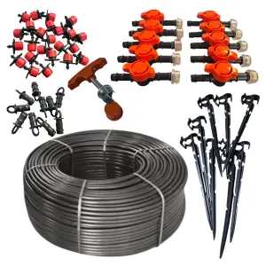 Tub picurare orb 400m, kit cu 242 piese irigare