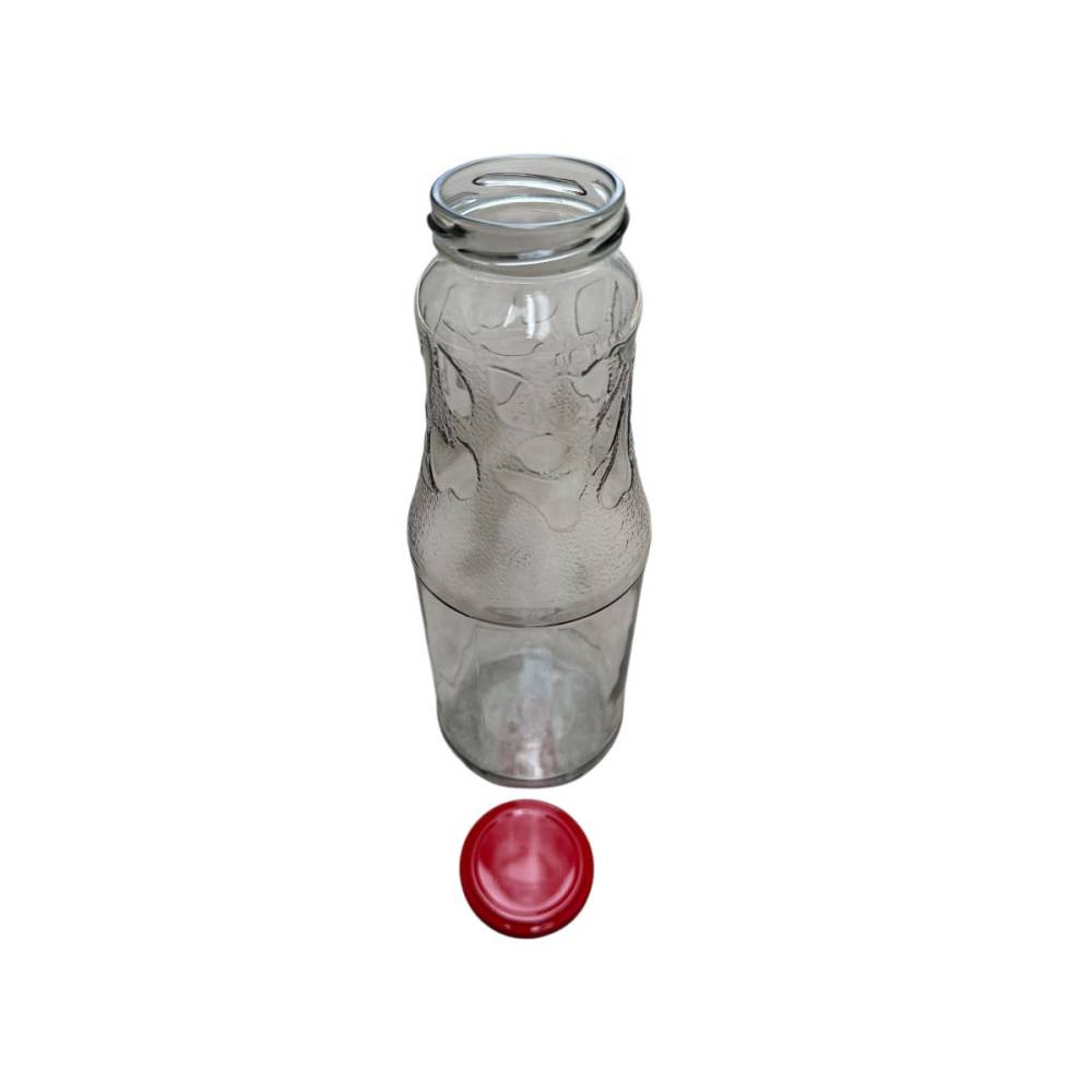 Sticla 1L cu capac pentru suc de rosii Sticla 1L cu capac pentru suc de rosii