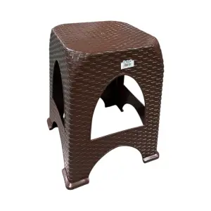 Scaun taburet (plastic) tip ratan 45 cm