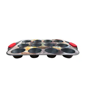 Tava copt briose 12 forme, 41x26x3.5 cm
