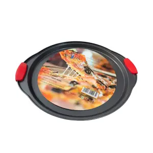 Tava pizza rotunda 33x2.2cm cu manere