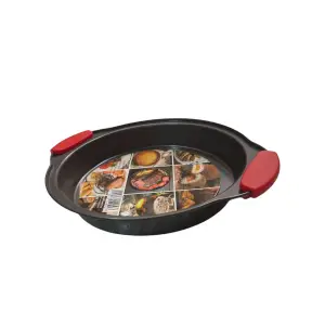 Tava tarta / pasca rotunda 24.5x4.5mm, cu manere