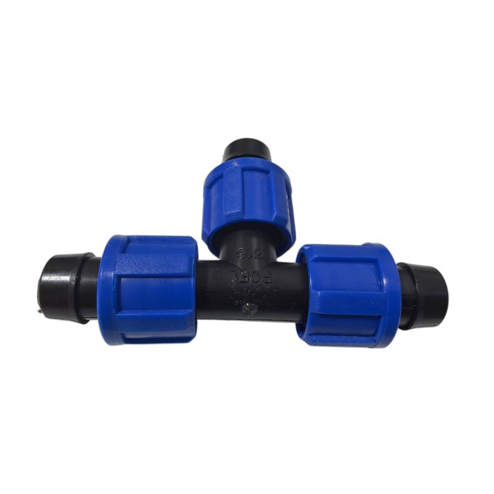 Teu tub picurare 16mm cu piulite, Poelsan Teu tub picurare 16mm cu piulite, Poelsan