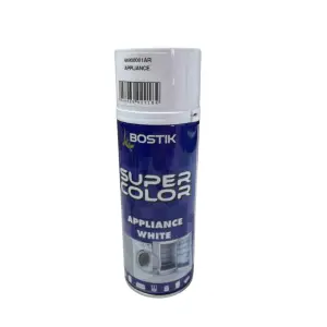 Vopsea spray, efect smalt (Bostik), alb lucios, interior 400 ml