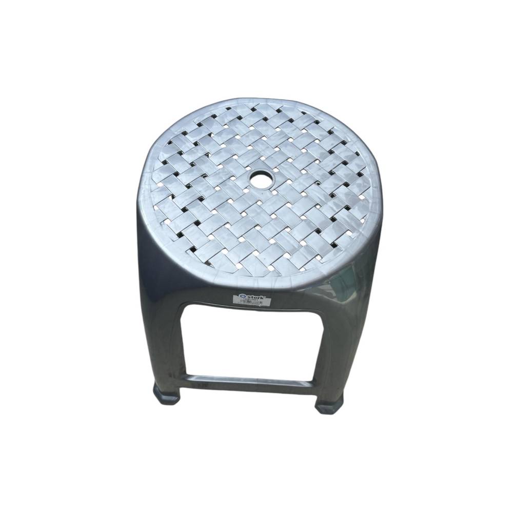 Scaun taburet din plastic, gri Scaun taburet din plastic, gri