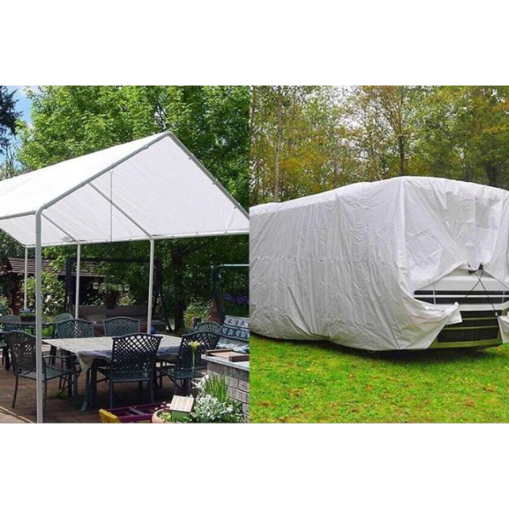 Prelata impermeabila alba 3 x 6m, 185g/mp groasa Prelata impermeabila alba 3 x 6m, 185g/mp groasa