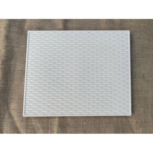 Dulap din plastic depozitare tip ratan Bej cu 4 sertare 47x38x92