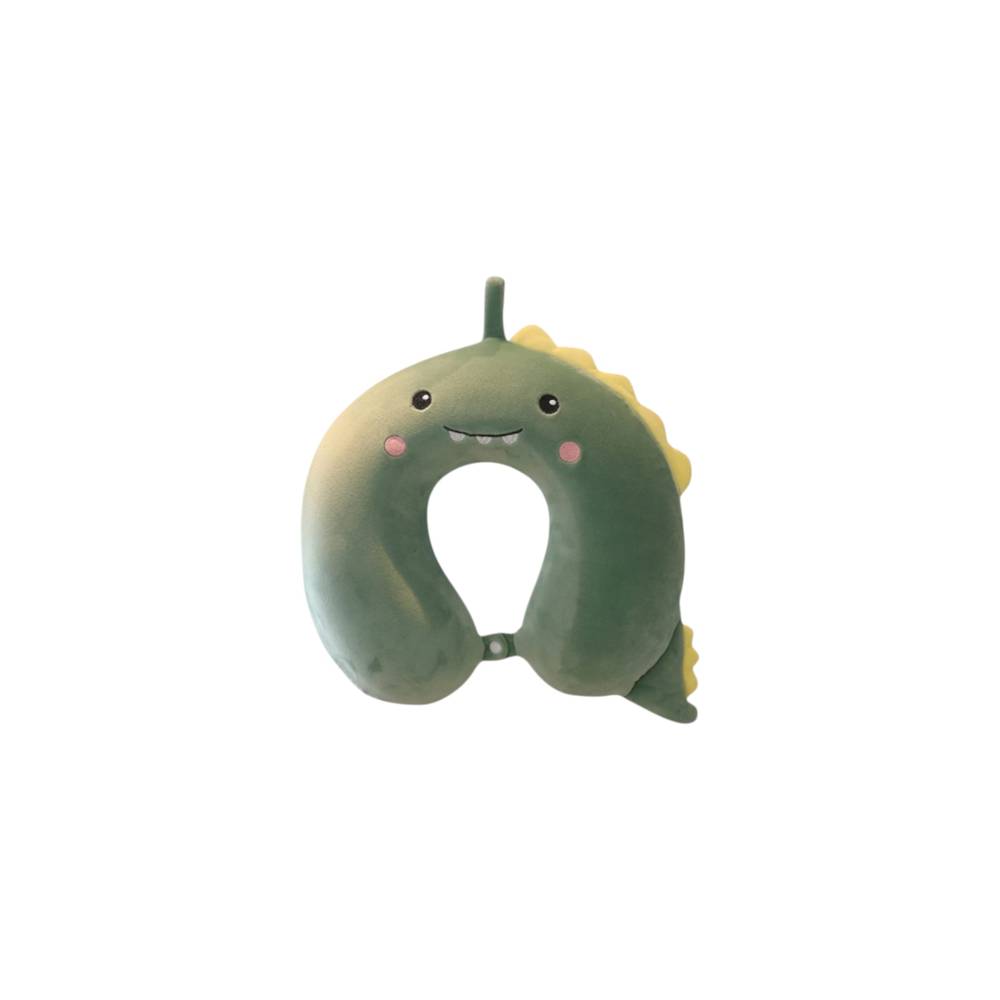 Perna de Calatorie pentru Gat si Cap, Umplutura din Spuma cu Memorie, Model Dinozaur, Verde Perna de Calatorie pentru Gat si Cap, Umplutura din Spuma cu Memorie, Model Dinozaur, Verde