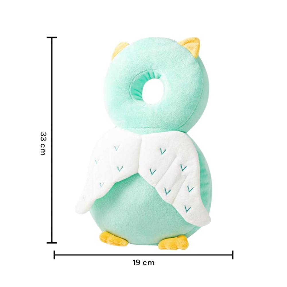 Perna Tip Rucsac pentru Protectia Capului pentru Bebelusi, Tip Bufnita, Verde Perna Tip Rucsac pentru Protectia Capului pentru Bebelusi, Tip Bufnita, Verde