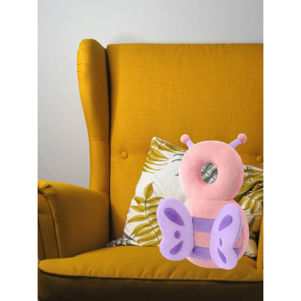 Perna Tip Rucsac pentru Protectia Capului pentru Bebelusi, Tip Fluturas, Roz Perna Tip Rucsac pentru Protectia Capului pentru Bebelusi, Tip Fluturas, Roz