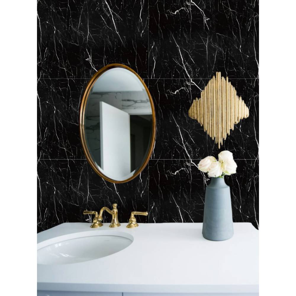 Tapet 3D autoadeziv, 60x30cm PVC, imitatie marmura, Negru, 10buc/set Tapet 3D autoadeziv, 60x30cm PVC, imitatie marmura, Negru, 10buc/set