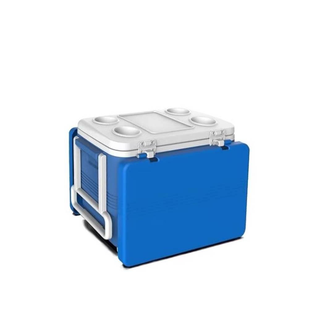 Lada frigorifica portabila mare 45 litri, cu masa si roti Lada frigorifica portabila mare 45 litri, cu masa si roti