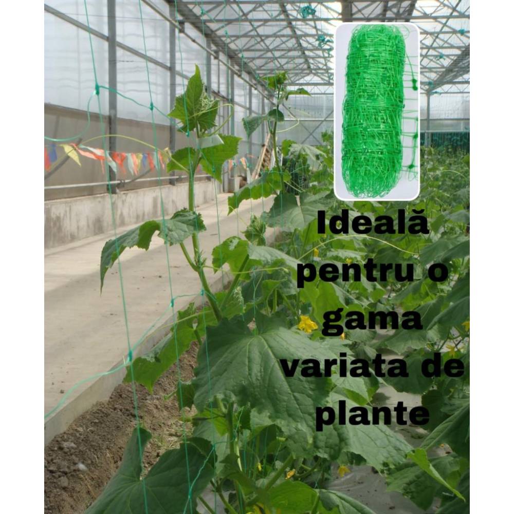 Plasa castraveti si legume 1.7m latime x 20m lungime Plasa castraveti si legume 1.7m latime x 20m lungime